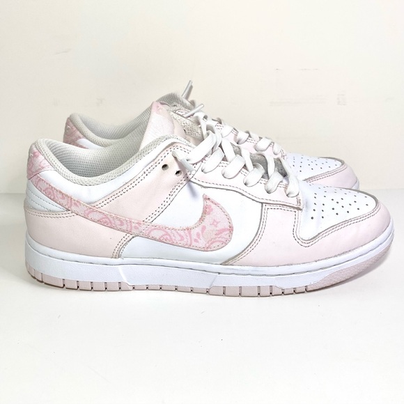 NIKE DUNK LOW Pink Paisley / Pearl White, Size 8.5 Nike Dunks, FD1449-100 NO BOX - Picture 1 of 14